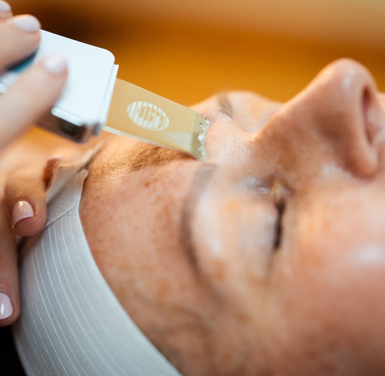 Calming enzyme peel facial for sensitive, acne-prone skin in Ashford Kent.