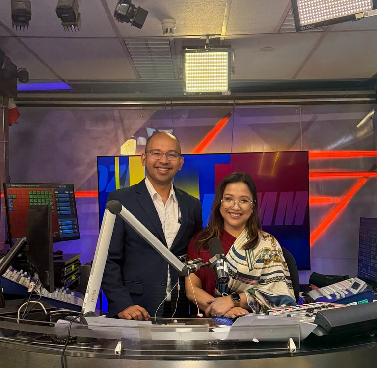 David Angway & Salve Ibanez DZMM Teleradyo