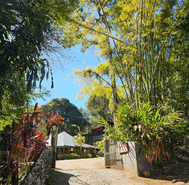 Entrada da pousada