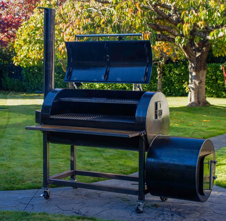 Rawsteelco offset bbq smoker