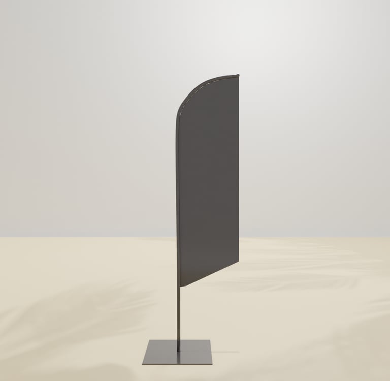 custom printed beach flag