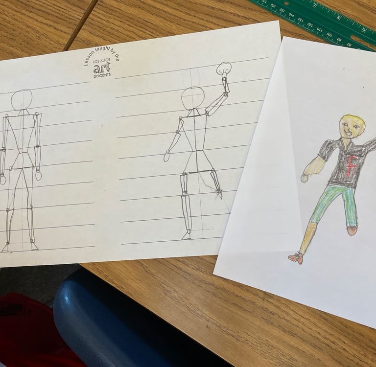 drawings of a human standing up