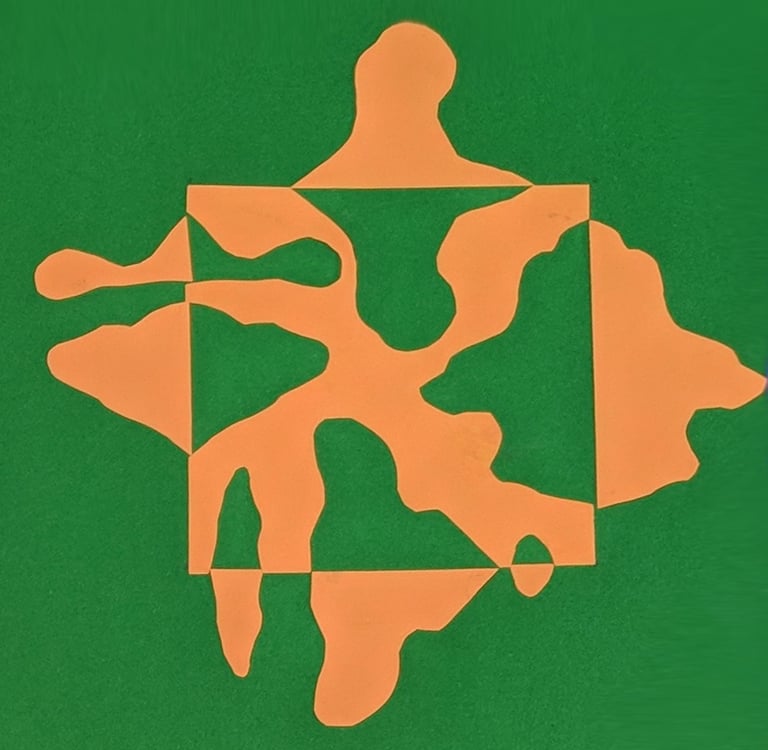 notan cut paper project