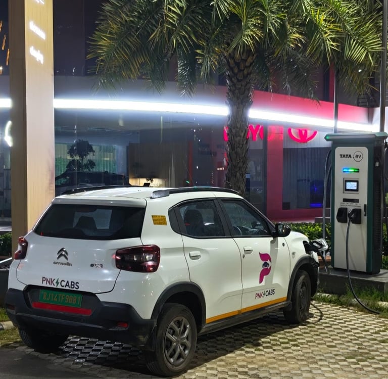 PNK CABS 100% EV cab Services in Jaipur