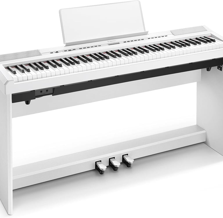 Donner DEP-20 Piano digital (88 teclas, 88 teclas, mecanismo de martillo), color blanco
