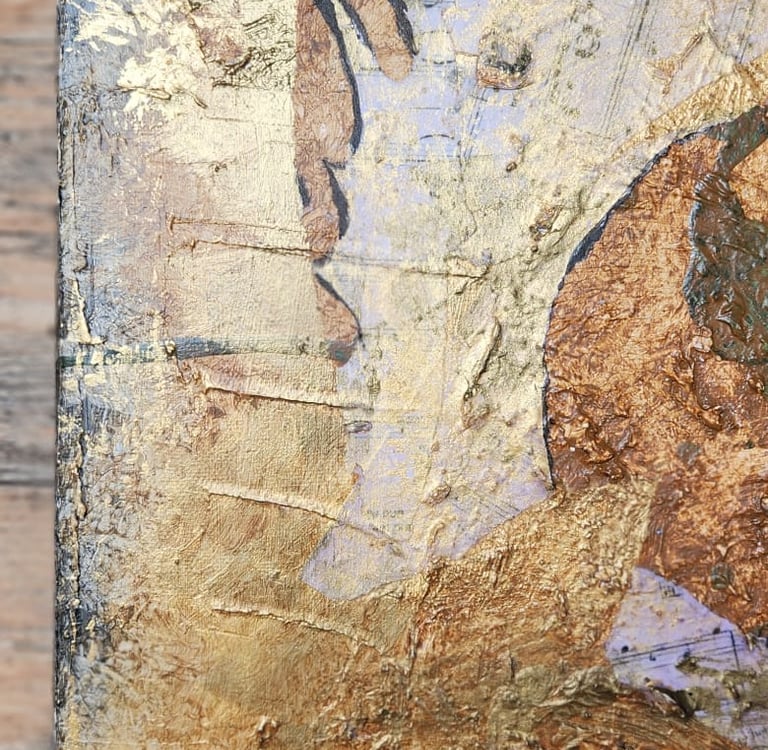 cuadro abstracto  de Eva Mas artista emergente