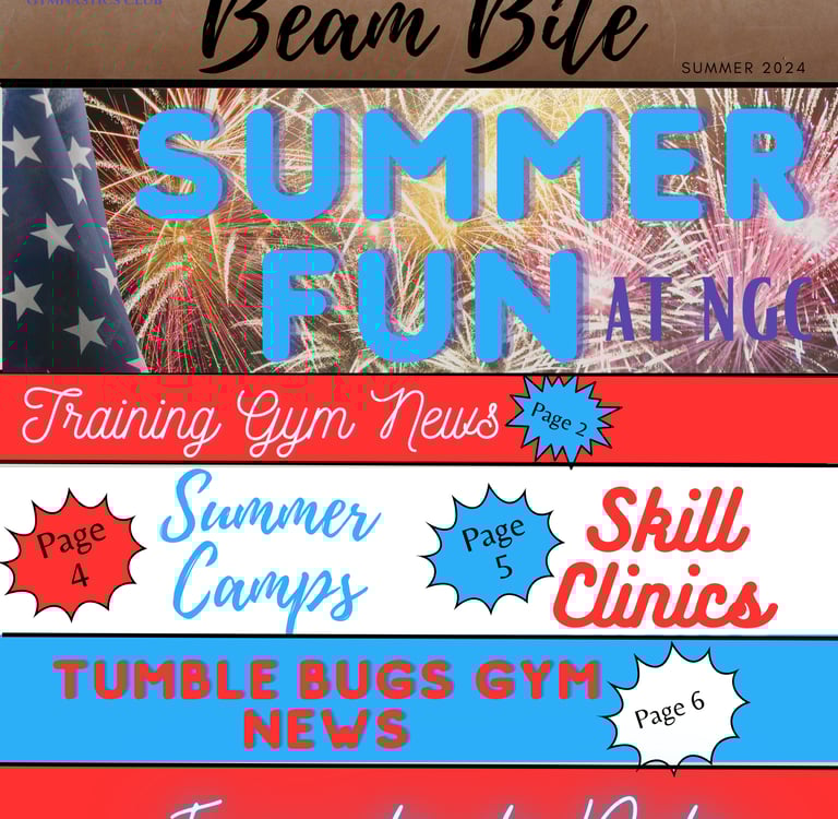 a poster of a person on a gymnastics competition