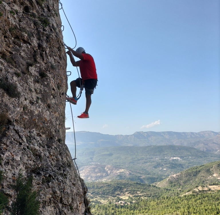 qué es una vía ferrata