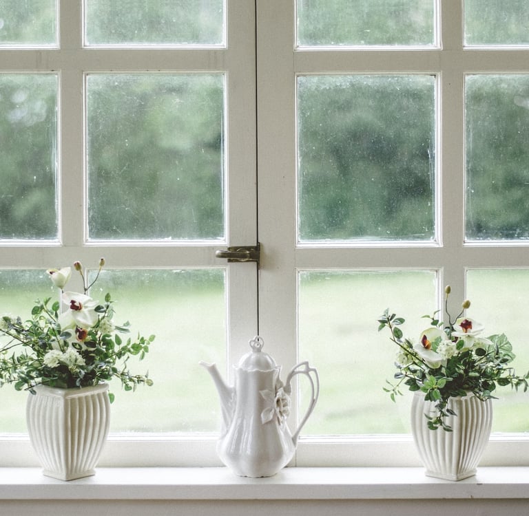 Oxidation on a window in San Antonio