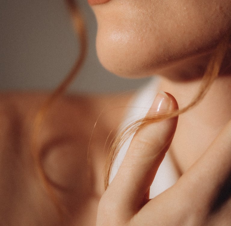 a woman with a ring on her finger