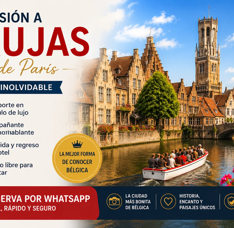 Excursión desde París a Brujas