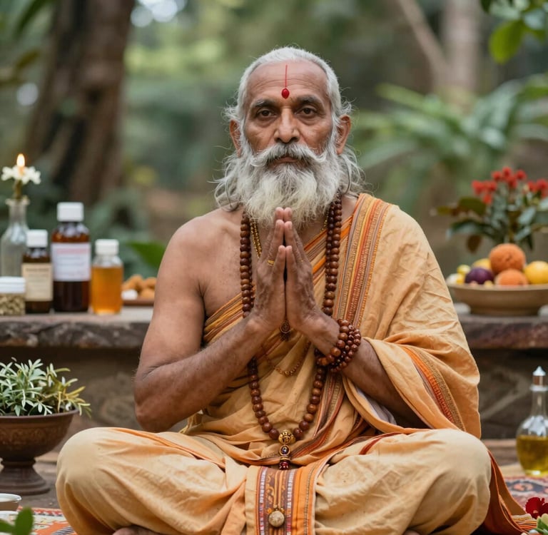 a person in a white coat