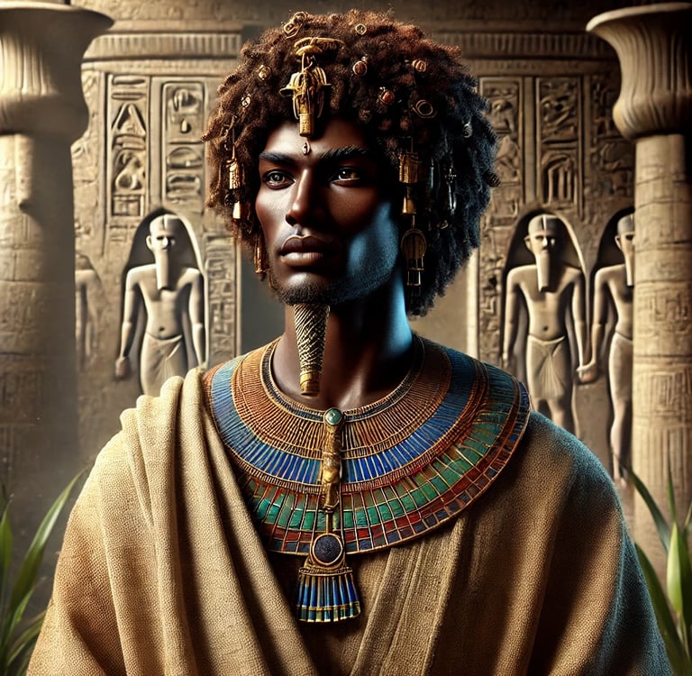 The Pharoah in the Bible had an Afro - springy black hair