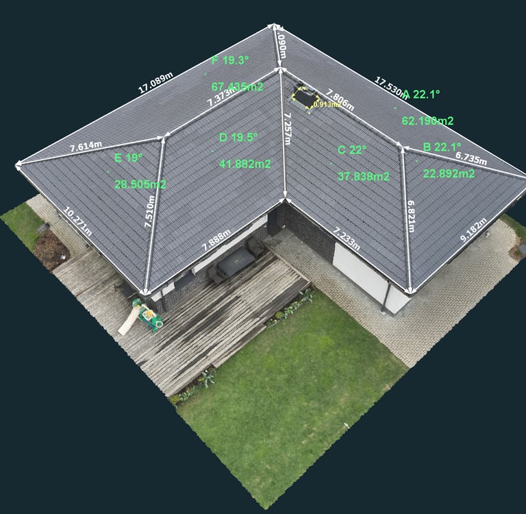 Kaip išmatuoti stogą?