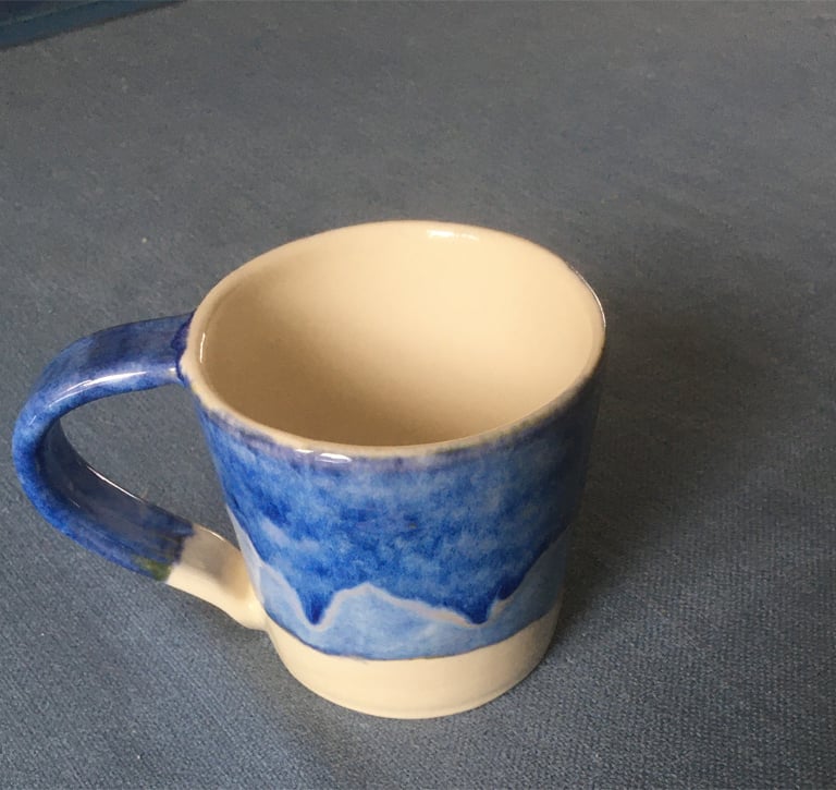 Blue Layered Cup