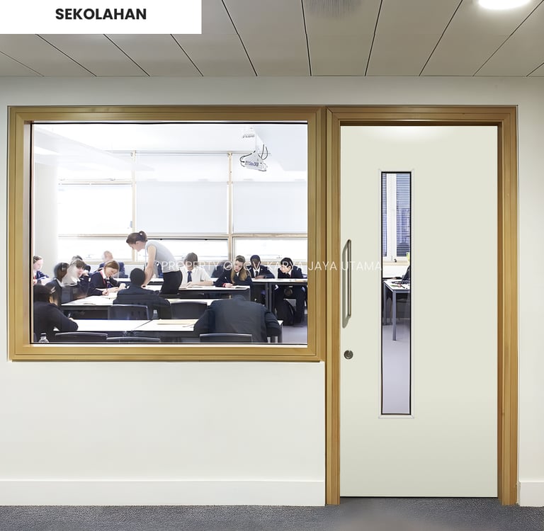 Contoh pintu swp finishing duco