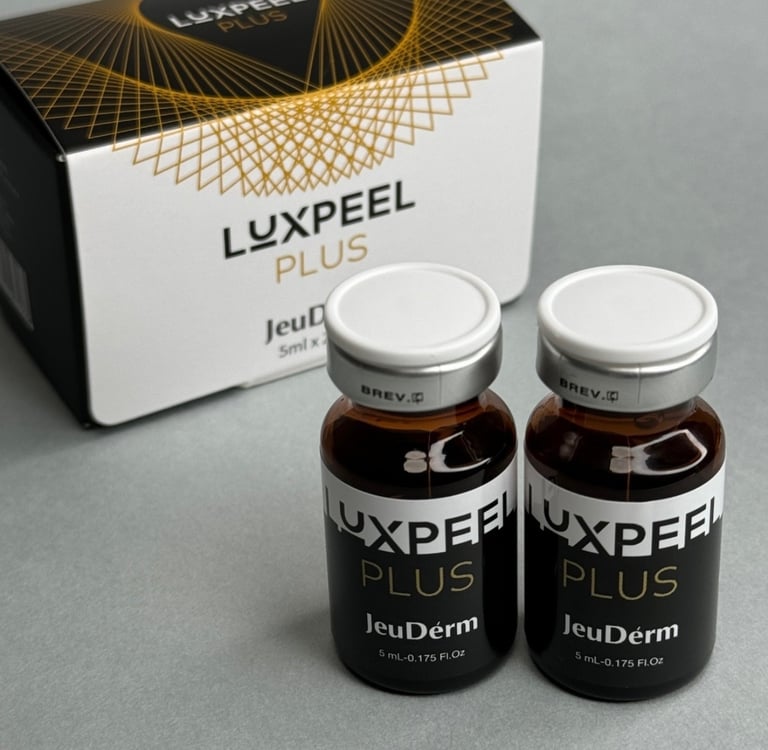 a couple of bottles of Luxpeel from Jeudérm