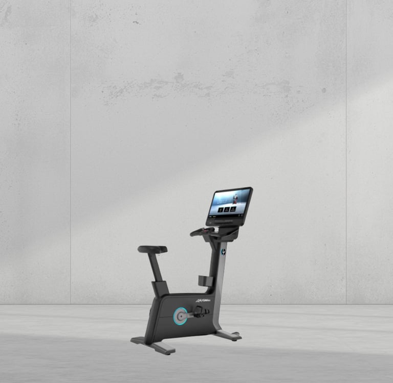 Life Fitness Symbio upright bike premium UAE by FLYWHEEL ME Dubai
