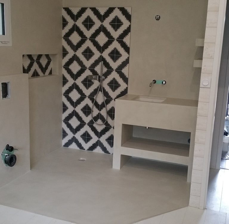 béton ciré salle de bain