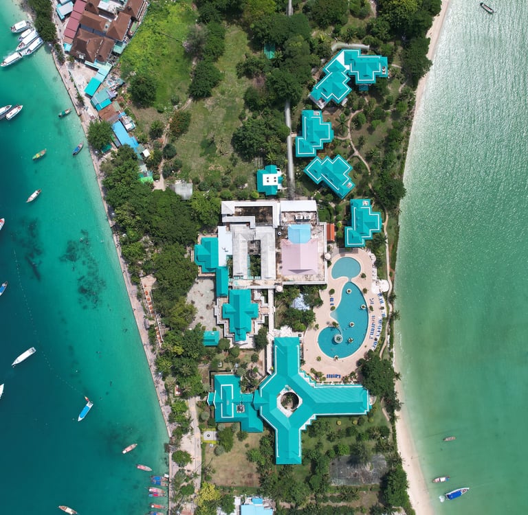 Vista aérea de Phi Phi