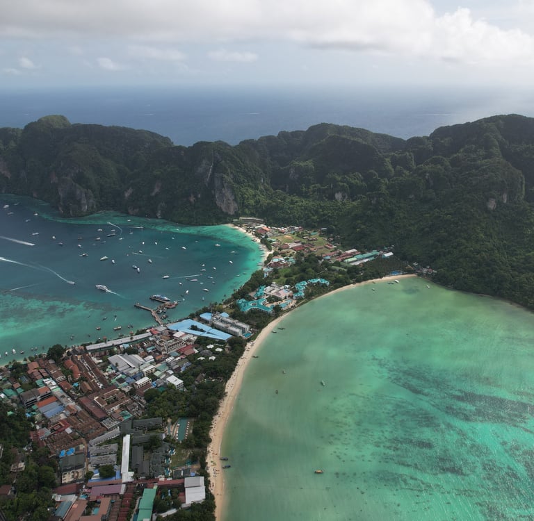 Vista aérea de Phi Phi