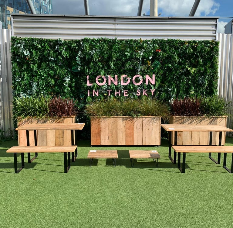 London in the Sky Outdoor Furniture and Planters
