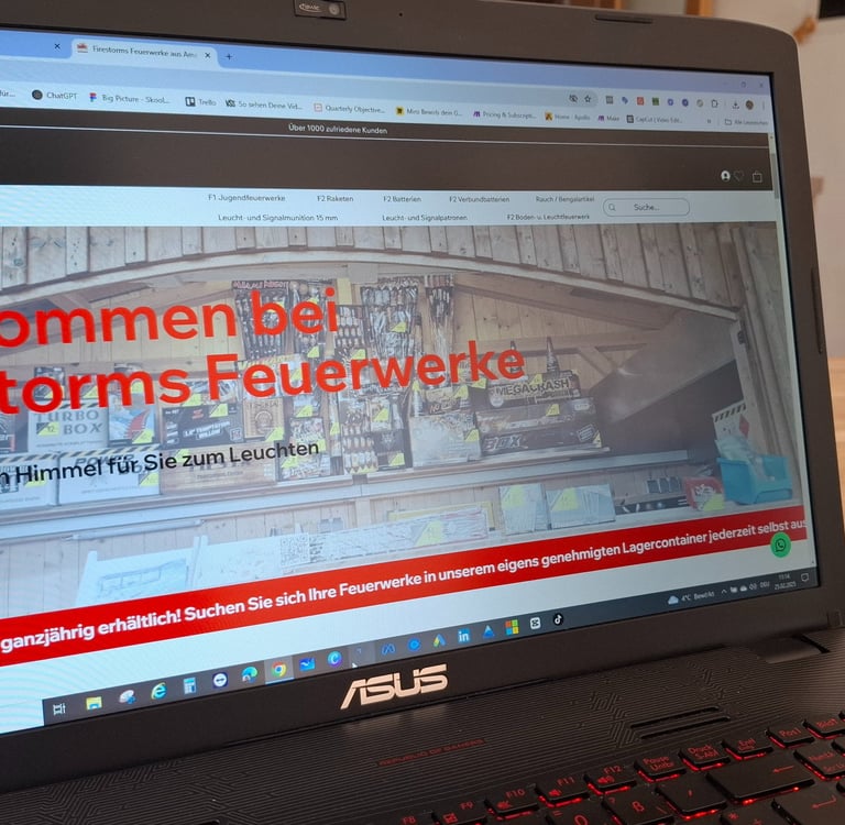 Firestorms Feuerwerke Onlineshop