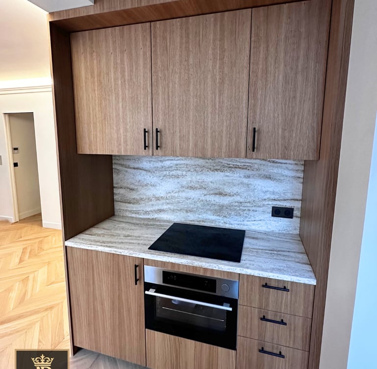 cuisine équipée en bois-ar style