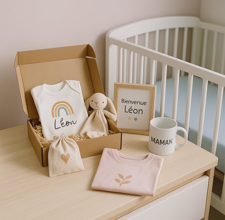 Coffret naissance personnalisé