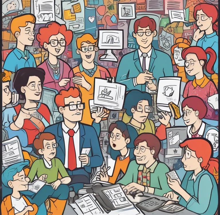 A close-up of a designer working on a signage project with tools and materials around.