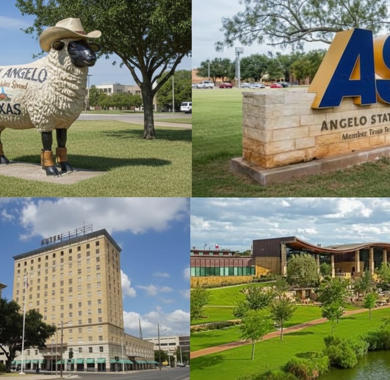 Image of 4 San Angelo, TX landmarks