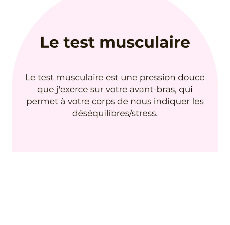 Le test musculaire - Amélie Maguerez Kinésiologie