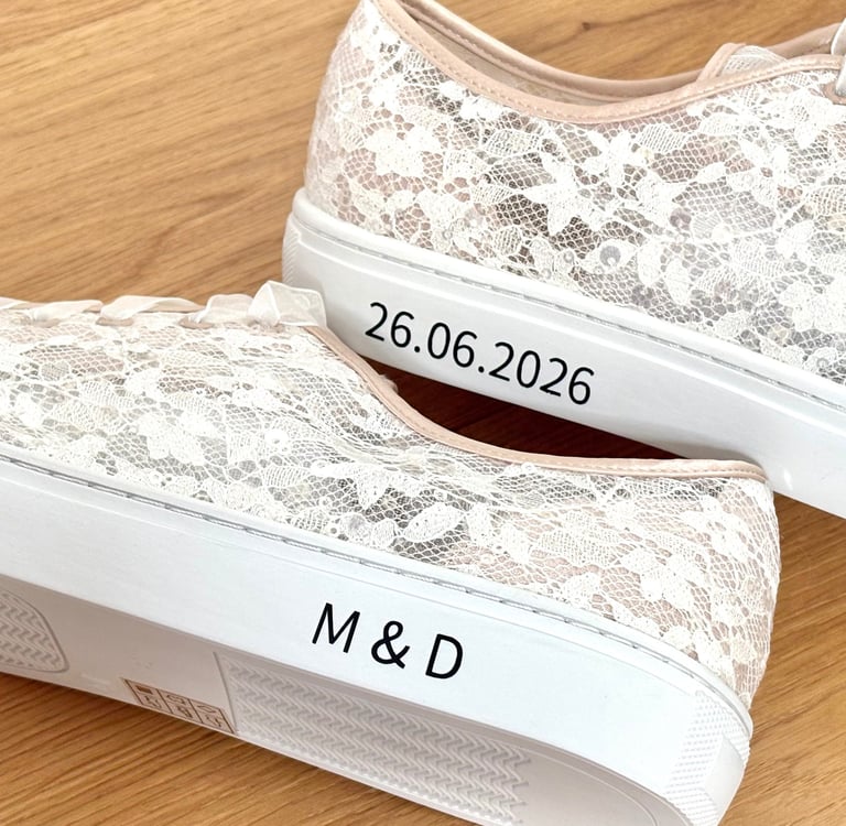 Personalisierte Braut Sneaker