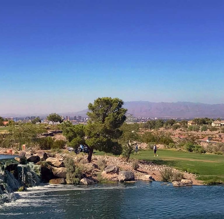 sun city anthem golf course and water fall