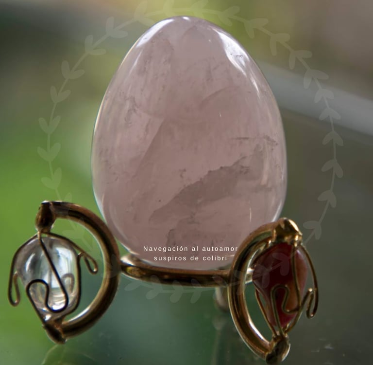 huevo yoni de cuarzo rosa
