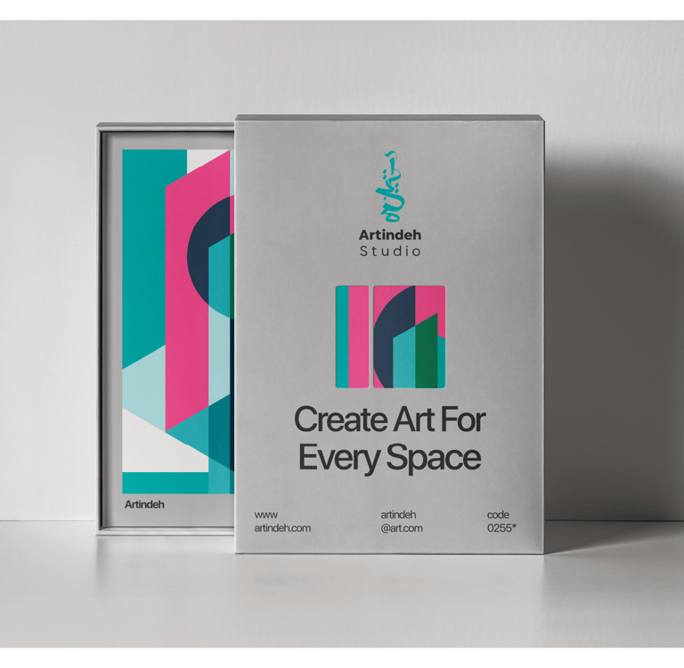 Drittes Nachhaltiges Verpackungsdesign aus Recyclingkarton für Artindeh Kunstplatform