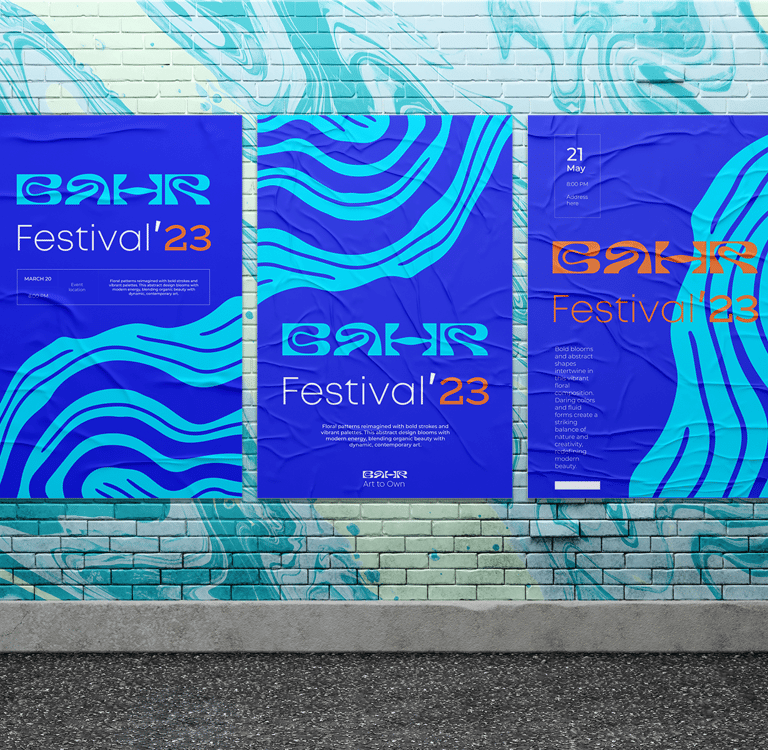 Werbematerial für Corporate Identity  und Branding für Bah - Poster