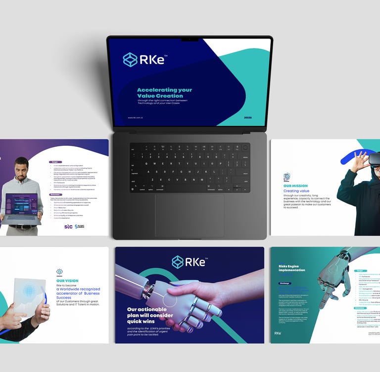 RKE Unternehmensprofil  Vorschau Grafik mit Laptop