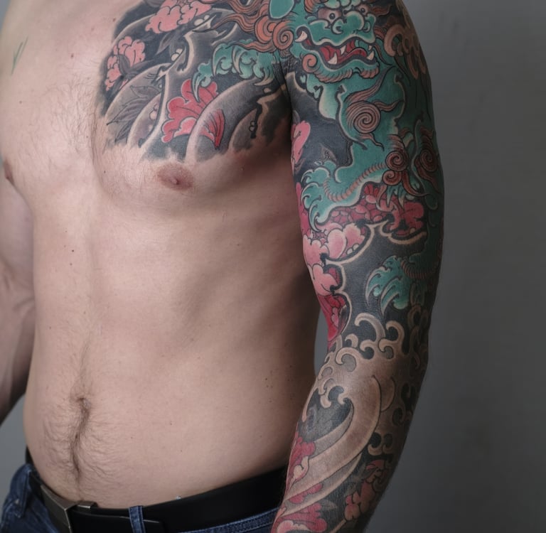 Japanische traditionelle irezumi Deutschland 