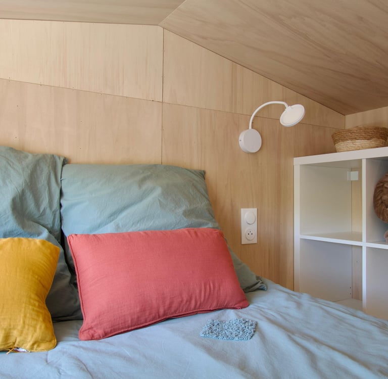 Lit parents Tiny-house Saignon (Luberon)