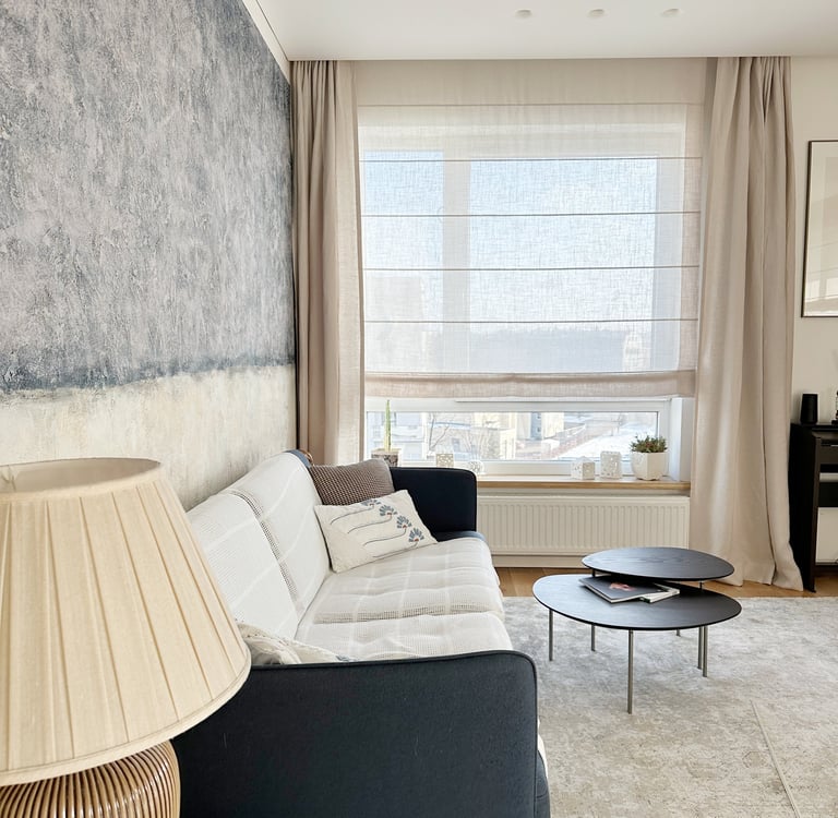 lino užuolaidos ir romanetė