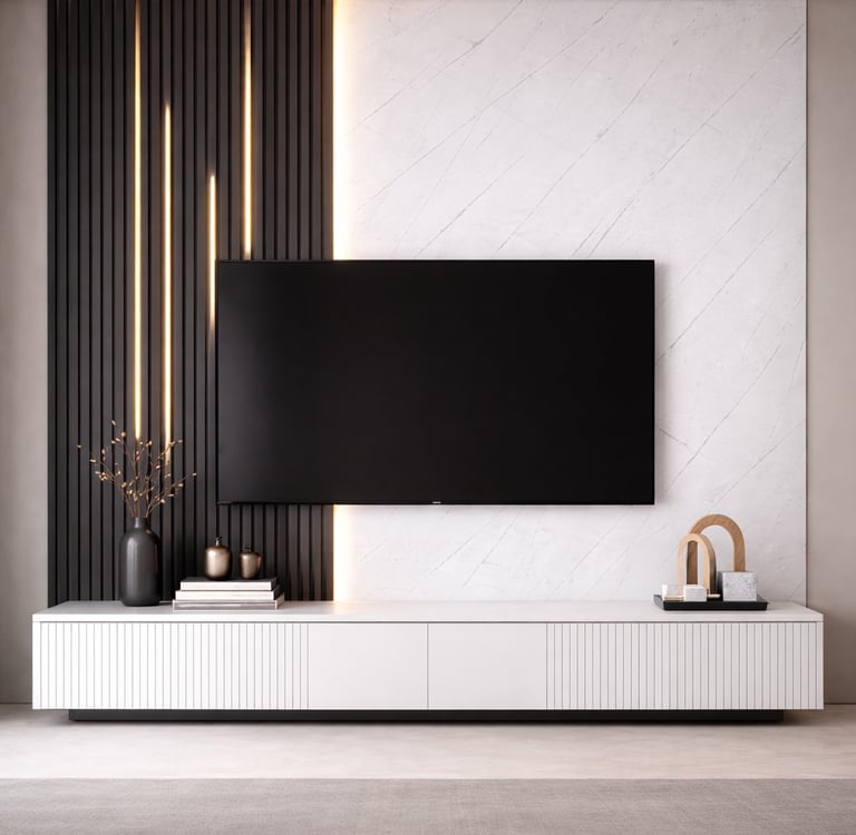 Acoustic Wall Panels Tv Unit