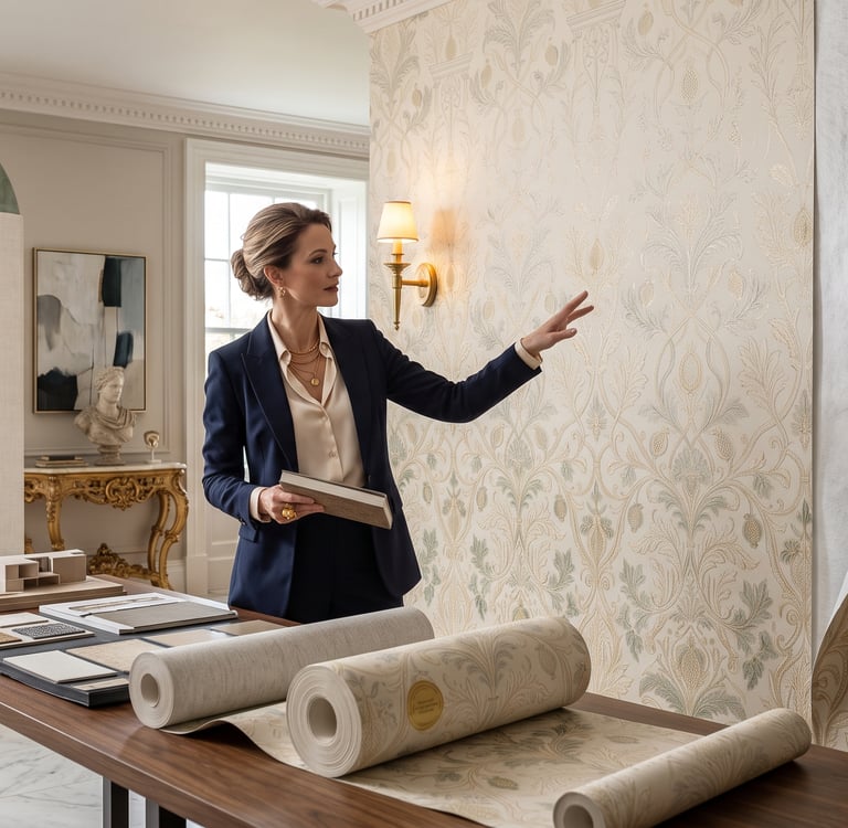 Nonwovens and textile wallpaper