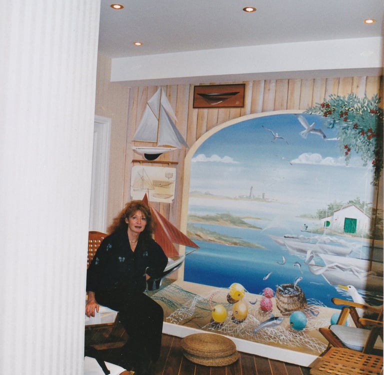 France assise dans la salle d'attente.