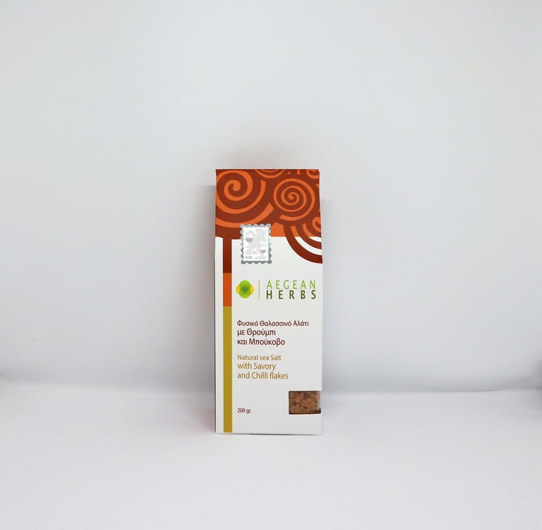 Aegean Herbs - Αλάτι με Θρούμπι και Μπούκοβο