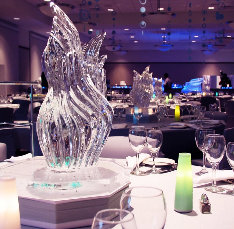 centro de mesa de hielo para bodas en buenos aires