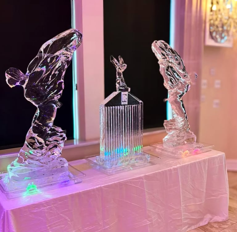 escultura de hielo para bodas en buenos aires