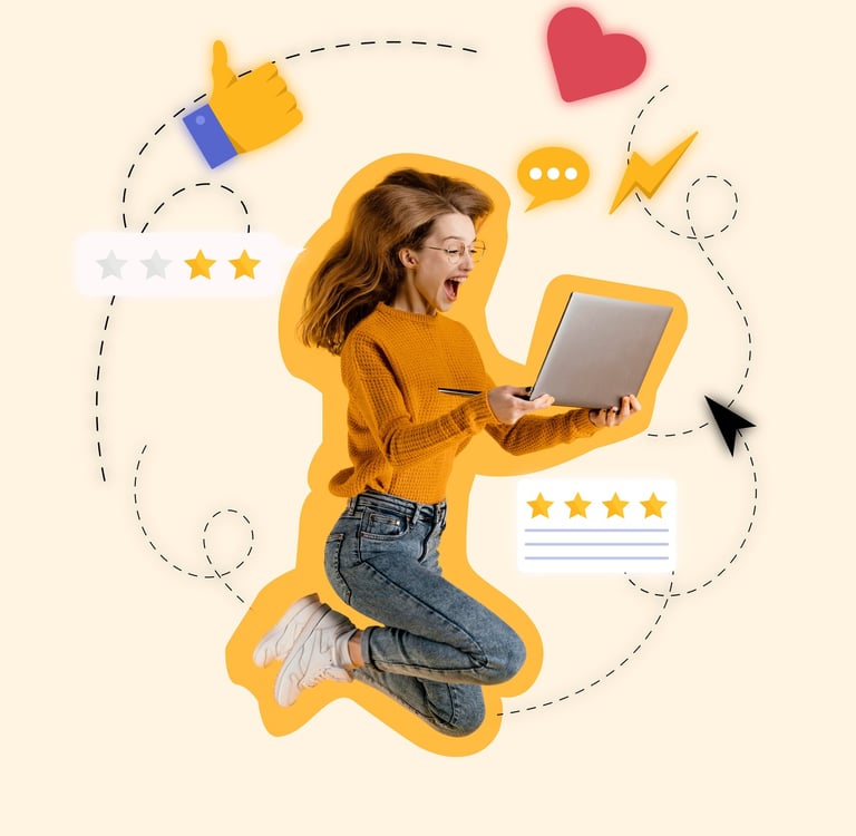 Customer experience and engagement concept illustration for digital marketing solutions by TheDigiWold.in