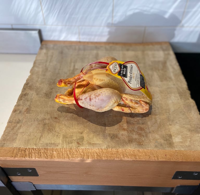 poulet fermier jaune