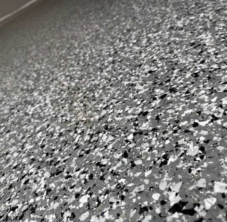 Epoxy Floor in Grand Island home